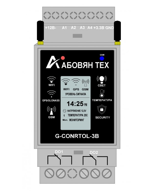 GSM контроллер G-CONTROL 3B  Wi-Fi, Bluetooth и OLED
