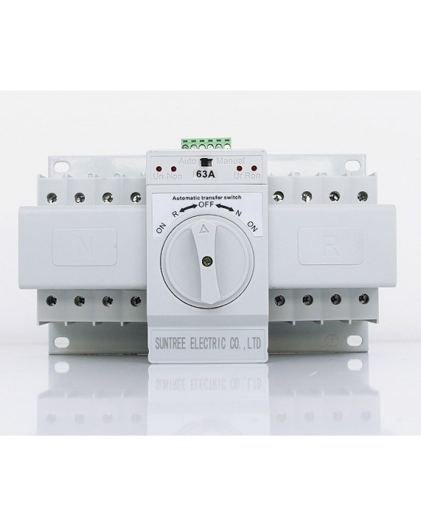 SQ3-63 4P Реверсивный рубильник с мотор приводом, 63A, 400/230V бренд Suntree SQ3-63 4P Реверсивный рубильник с мотор приводом, 63A, 400/230V бренд Suntree